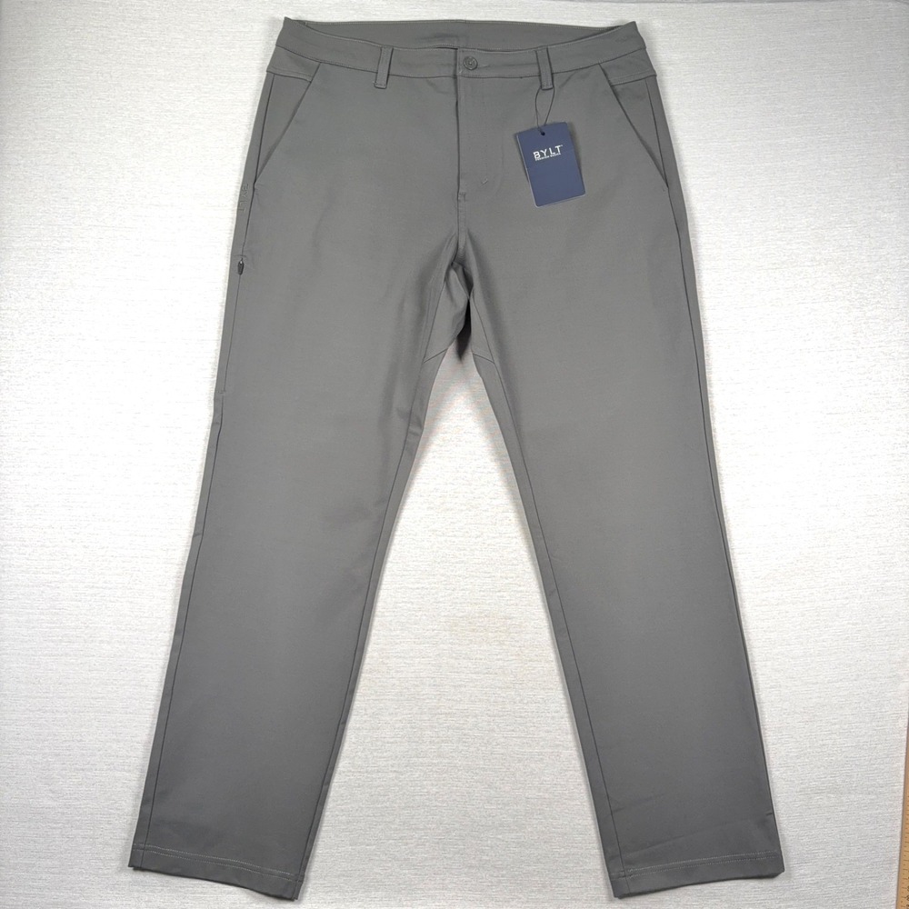 BYLT Everyday Pant 2.0 Standard Fit Mens Size 38x31 Charcoal Performance NEW